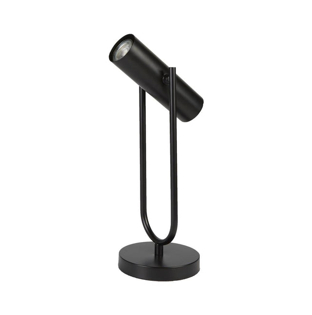 TELESCOPE 1LT CYLINDER SHADE TABLE LAMP, MATT BLACK