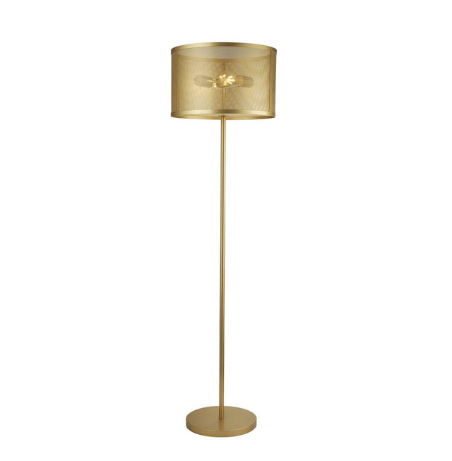 FISHNET 2LT FLOOR LAMP, MATT GOLD