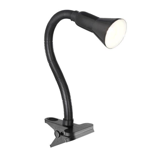 DESK PARTNERS - BLACK FLEX CLIP TASK LAMP