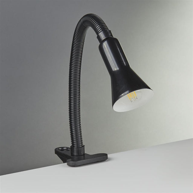 DESK PARTNERS - BLACK FLEX CLIP TASK LAMP