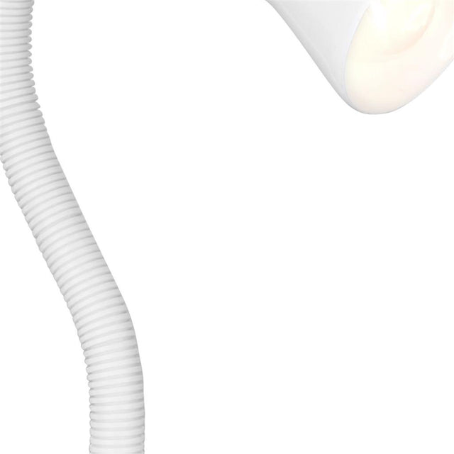 DESK PARTNERS - WHITE FLEX CLIP TASK LAMP