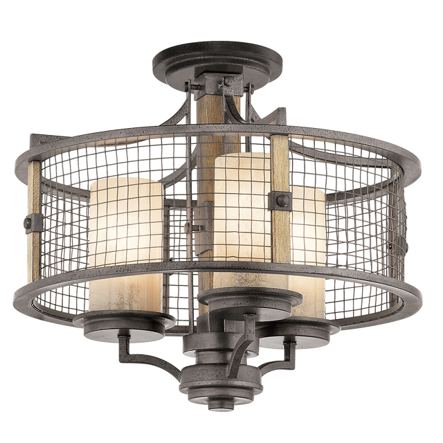 Ahrendale 3 Light Chandelier/Semi Flush