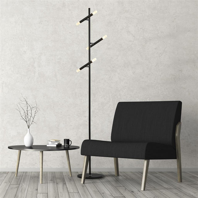 WANDS 3LT LED FLOOR LAMP - BLACK