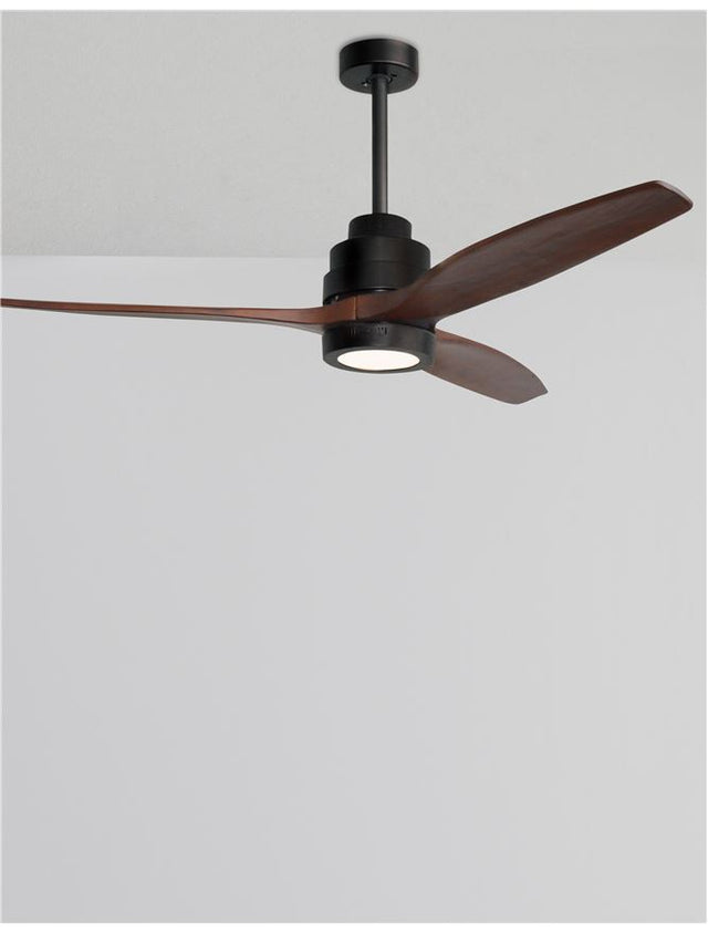 SABAL Fan Body Material Steel Matt Black&Glass 3ABS Wood Blades