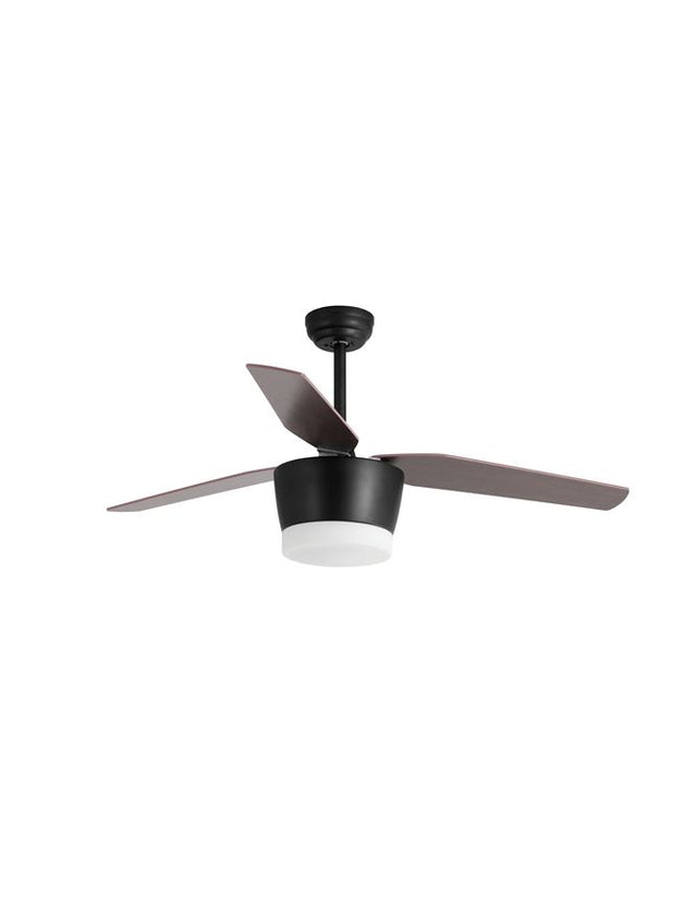 MONSOON Fan Body Material Steel Matt Black &Glass 3ABS Wood Blades