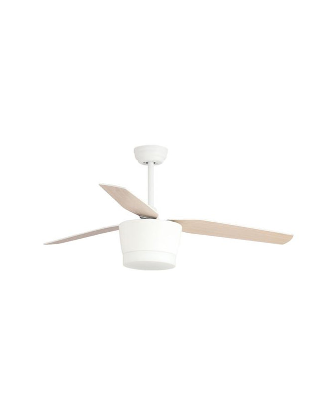 MONSOON Fan Body Material Steel Matt White&Glass 3ABS Wood Blades