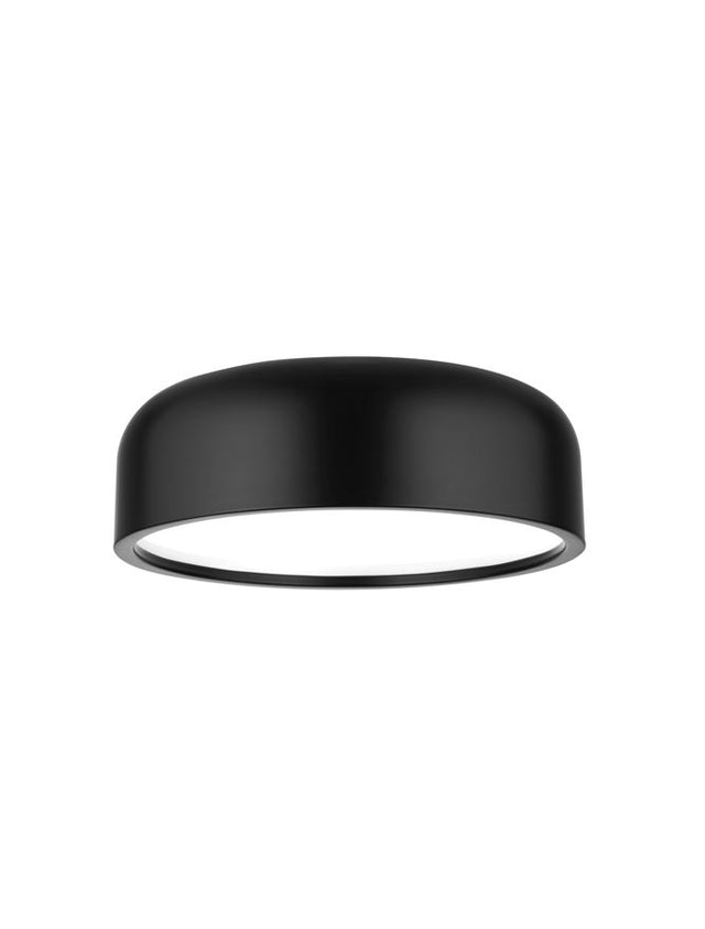 PERLETO Ceiling Light Out.Matt Black Steel-In.Matt White Steel LED E27 3x12W D:48 H:15cm