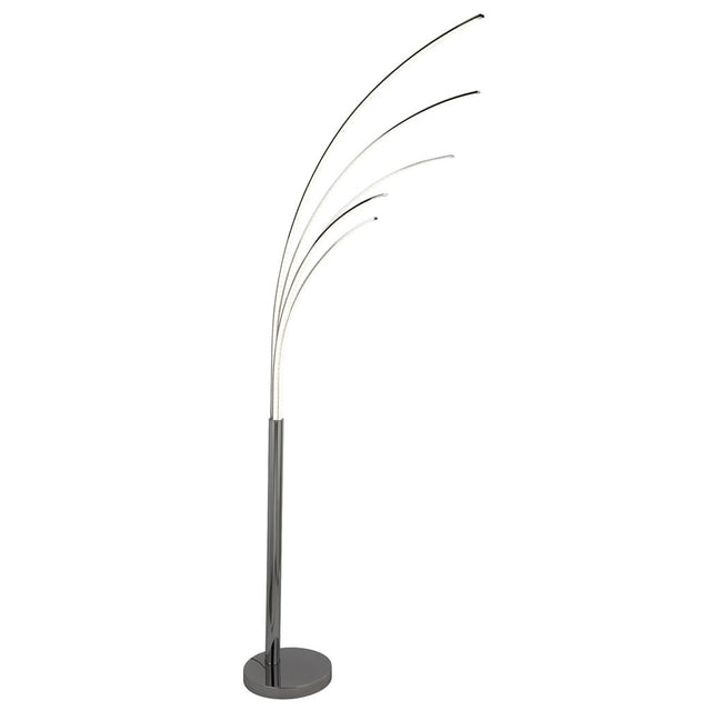 GIRAFFE 2 - 5LT LED ARCH FLOOR LAMP, CHROME