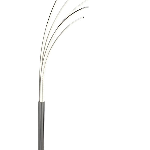 GIRAFFE 2 - 5LT LED ARCH FLOOR LAMP, CHROME