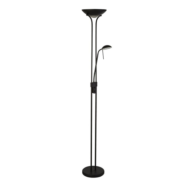 LED MOTHER & CHILD FLOOR LAMP - MATT BLACK