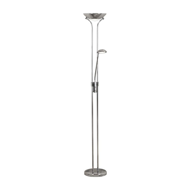 LED MOTHER & CHILD FLOOR LAMP - CHROME