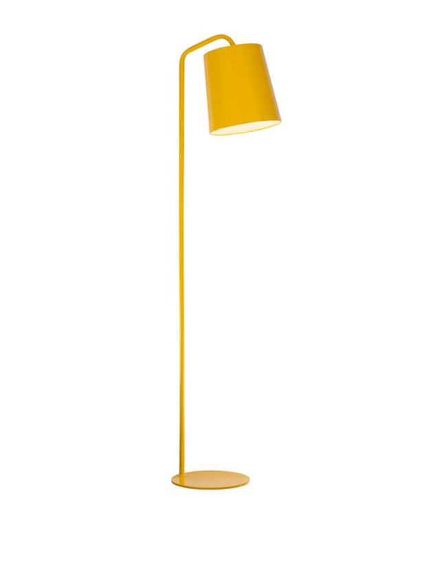 STABILE Matt Yellow Metal Outside Matt White Inside LED E27 1x12 Watt IP20 Bulb Excluded D: 30 H: 188 cm