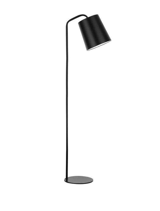 STABILE Matt Black Metal Outside Matt White Inside LED E27 1x12 W IP20 Bulb Excluded D: 30 H: 188 cm