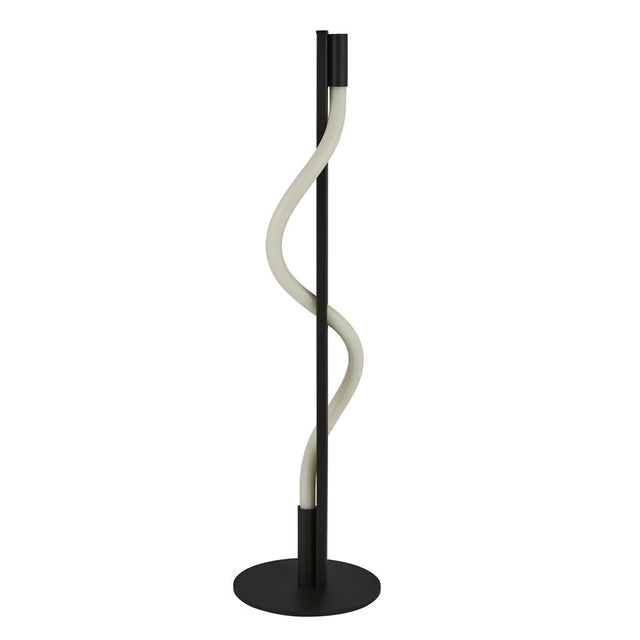 SERPENT  1LT LED TABLE LAMP, BLACK WITH ACRYLIC