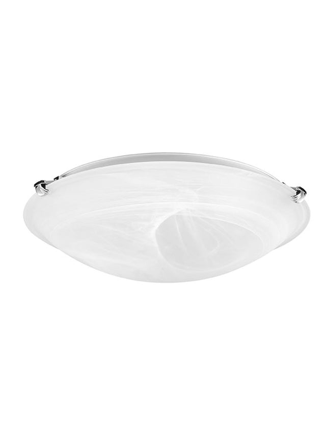 GIORNO Ceiling LightAlabaster Glass Chrome Metal LED E27 2x12W D:40 H:9.5cm