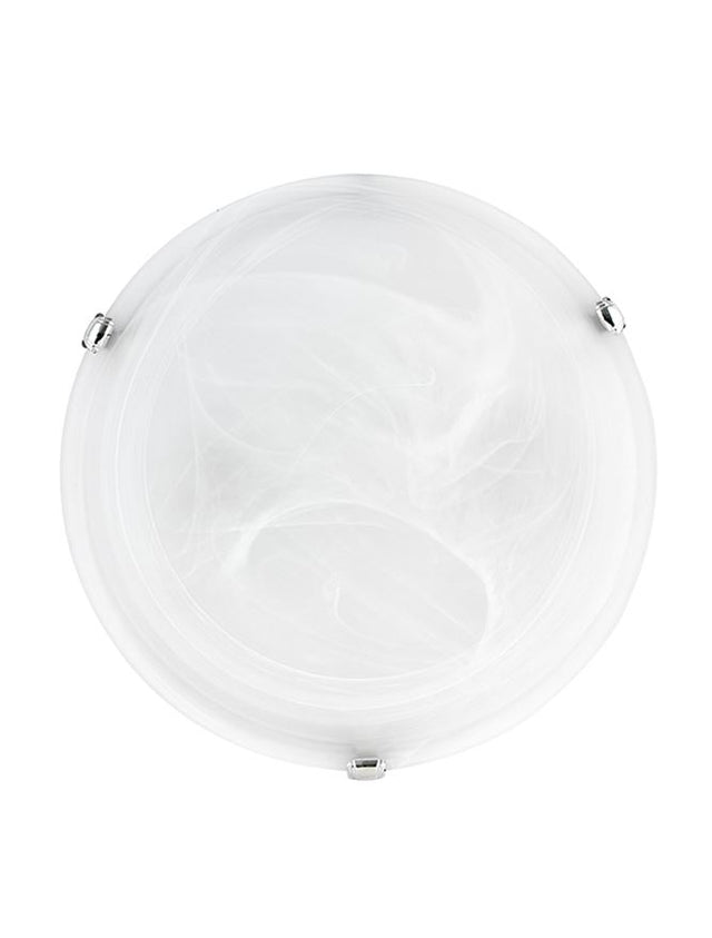 GIORNO Ceiling LightAlabaster Glass Chrome Metal LED E27 2x12W D:40 H:9.5cm