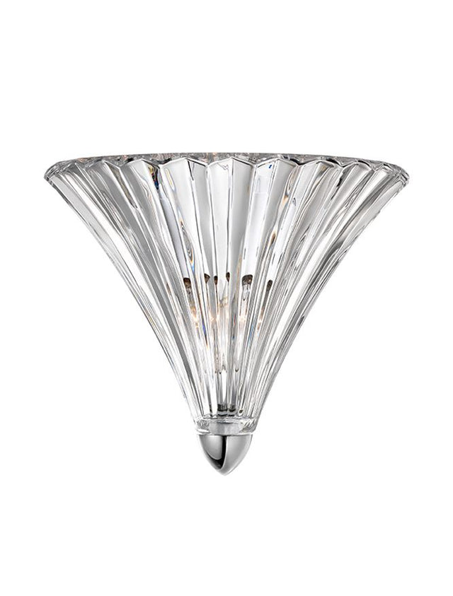 GUSCIO Chrome Metal & Clear Glass LED E14 1x5 Watt 230 Volt IP20 Bulb Excluded D: 25 W: 16 H: 20 cm