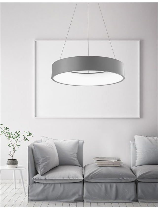 RANDO Gray Aluminium & Acrylic LED 42 Watt 230 Volt 2700Lm 4000K IP20 D: 60 H: 120 cm