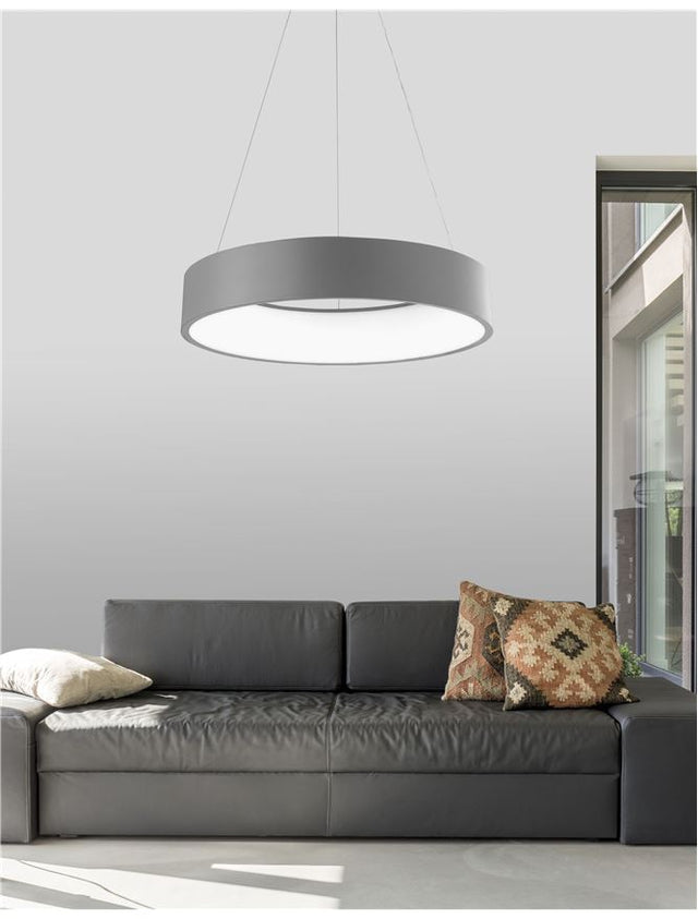 RANDO Gray Aluminium & Acrylic LED 42 Watt 230 Volt 2520Lm 3000K IP20 D: 60 H: 120 cm