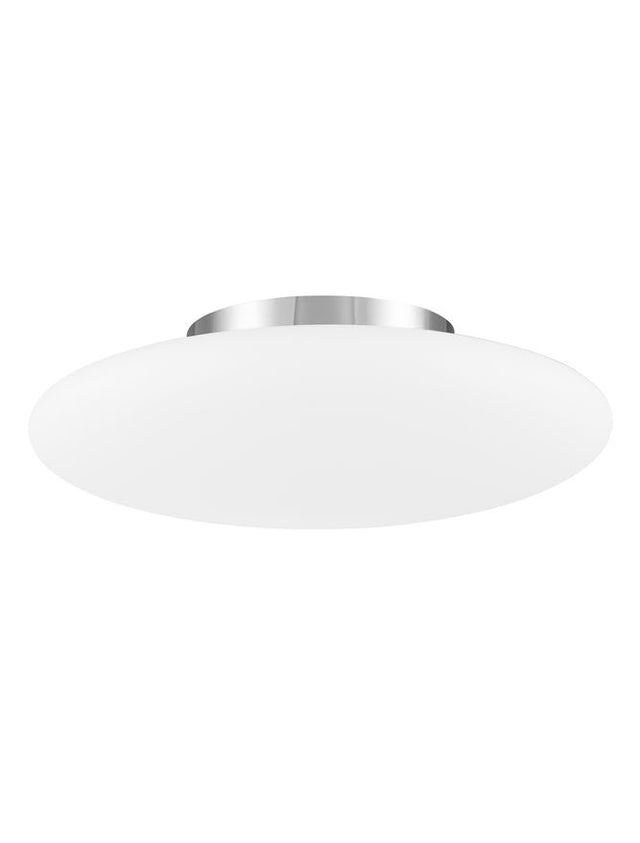 PRESSIONE Ceiling Light Opal Glass & Matt White Metal LED E27 3x12W D:42 H:14cm