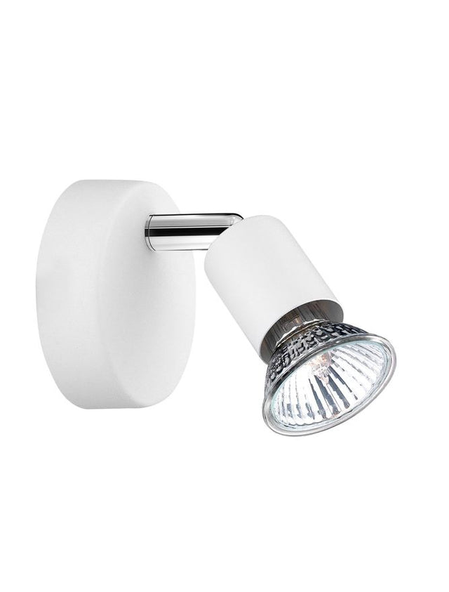 BASE Matt White Metal LED GU10 1x5 Watt IP20 Bulb Excluded D: 8 W: 6.7 H: 10.9 cm