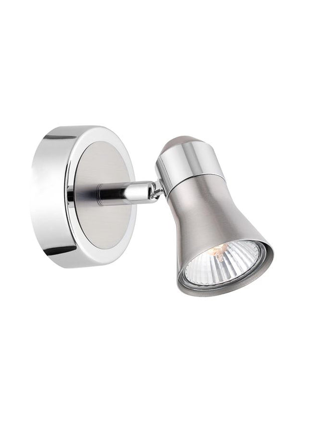 GALERIA Satin Nickel Chrome Aluminium LED GU10 2x10 Watt IP20 Bulb Excluded L: 25 H: 16.5 cm