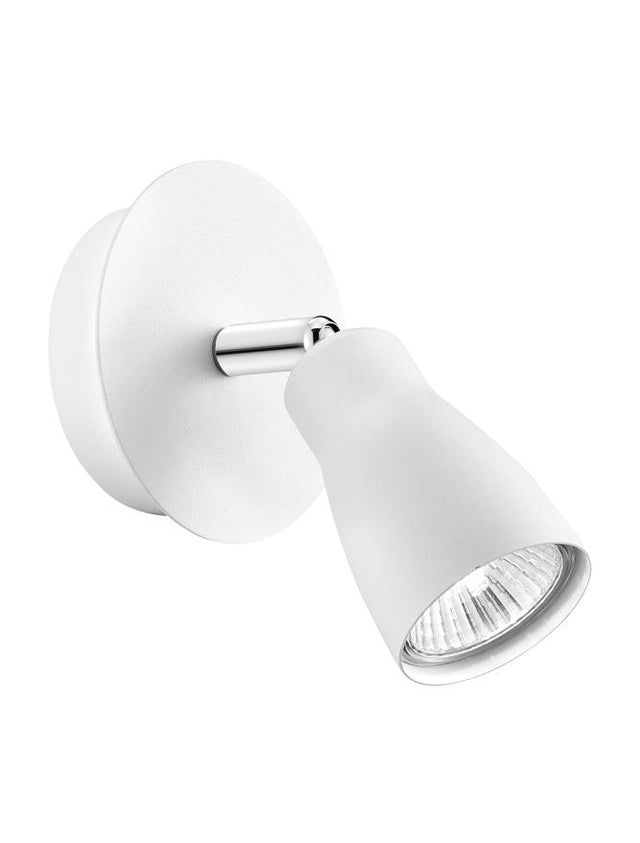 CONO White Aluminium LED GU10 1x10 Watt 230 Volt IP20 Bulb Excluded D: 8 W: 13.5 H: 15.7 cm