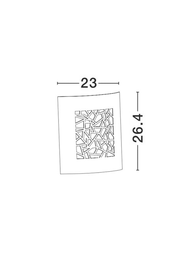 ZENITH Dark Gray Alum. & White Acrylic E27 1x16 Watt L: 23 W: 9.5 H: 26.4 cm IP44