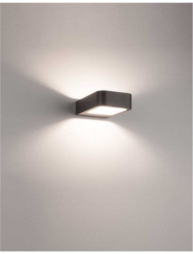 ACQUA Dark Gray Alum. Acrylic Diffuser LED 6 Watt 280Lm 3000K L: 12 W: 18 H: 5 cm IP54