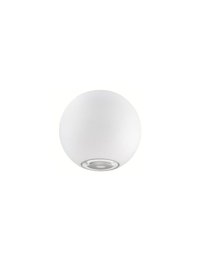 COMO Sandy White Alum. & Glass LED 2x5 Watt 560Lm 3000K 2 sides light D: 11 W: 8.5 cm IP54