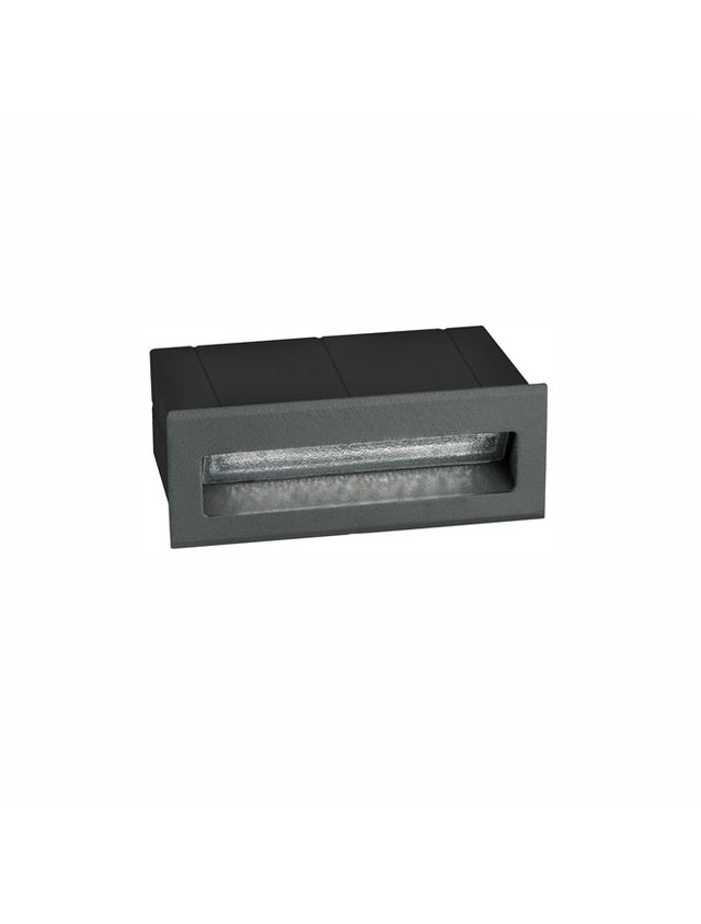 KRYPTON Dark Gray Alum. LED 3 Watt 270Lm 3000K L:13.5 W:8 H:5.5cm Cut Out:12.7x4.5cm IP54