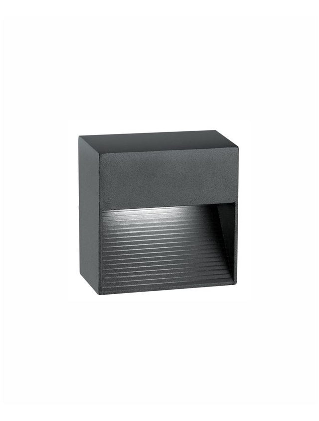 KRYPTON Dark Gray Aluminium LED 3 Watt 270 Lm 3000K L: 8.5 W: 5 H: 8.5 cm IP54