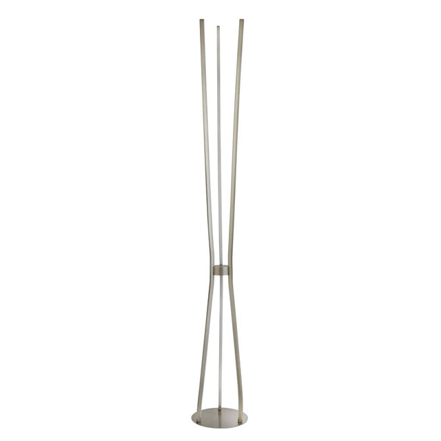 TRIPOD LED 3LT FLOOR LAMP SATIN NICKEL