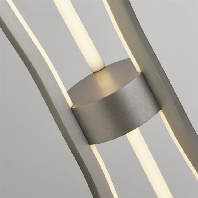 TRIPOD LED 3LT FLOOR LAMP SATIN NICKEL