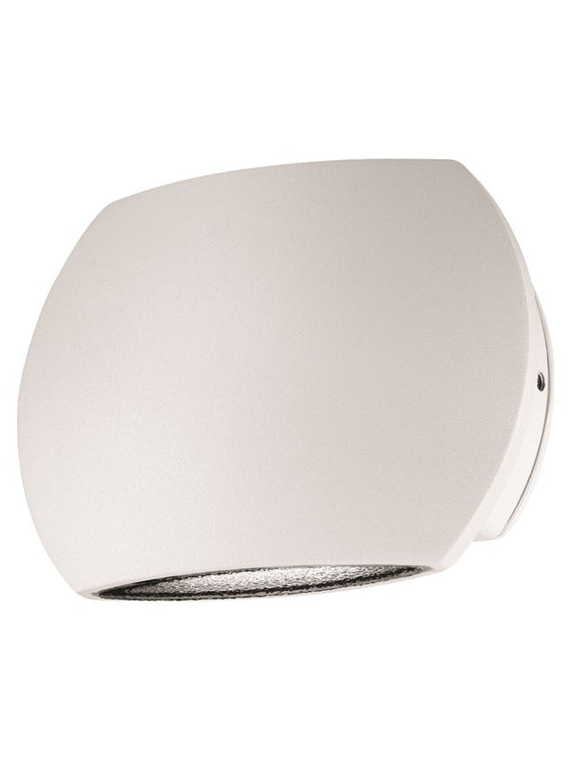 COMO Sandy White Alum. Glass Diffuser LED 2x3 Watt 510Lm 3000K L: 15 W: 7 H: 11 cm IP54