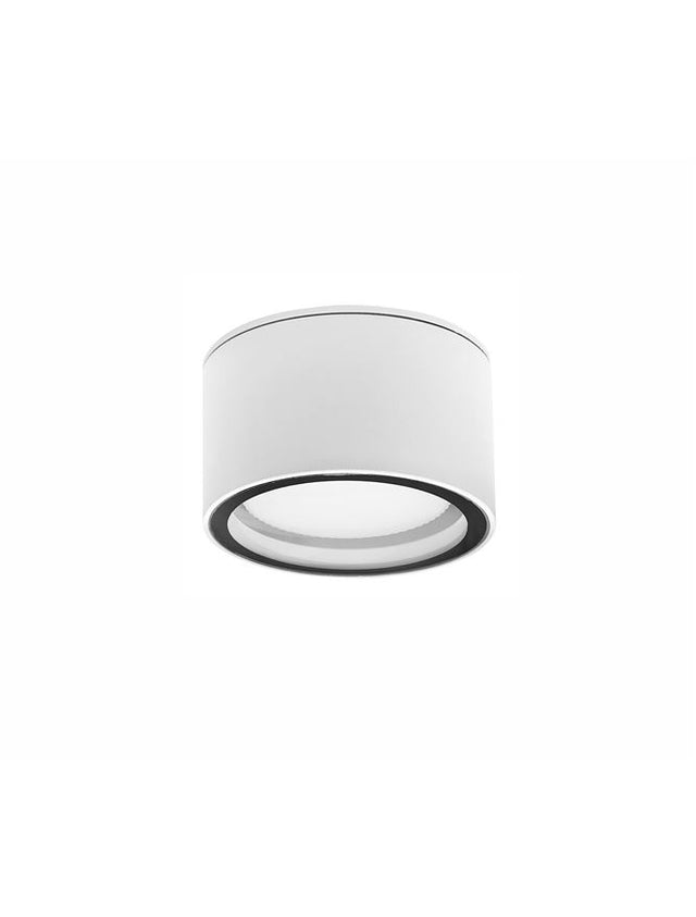 FOCUS Sandy White Aluminium Glass Diffuser Gx53 7 Watt 3000K D: 10 H: 6.5 cm IP54