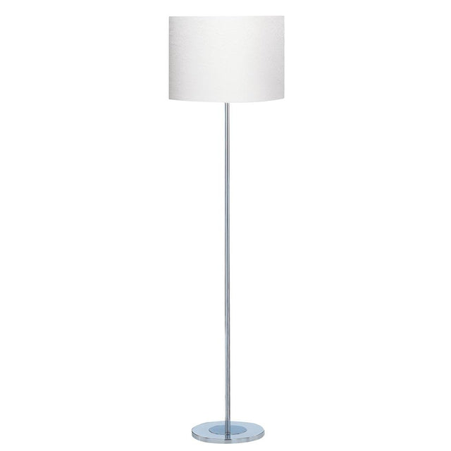 CARTER  FLOOR LAMP CC ROUND BASE - WHITE SHADE