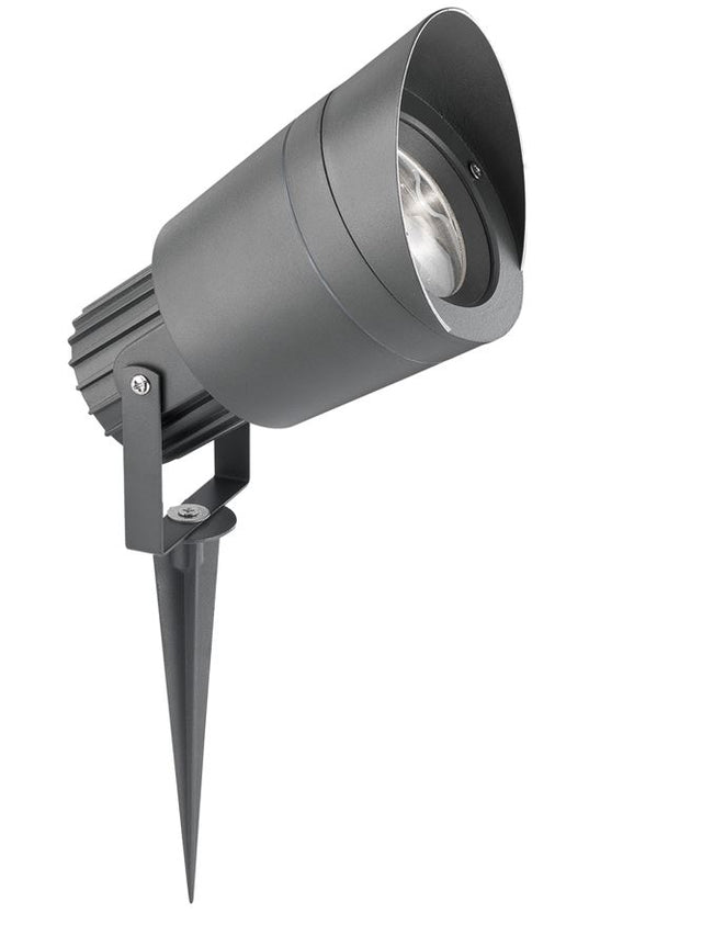 INSIDE Dark Gray Alum. & Glass GU10 1x50 Watt 220-240 Volt D: 11 H: 20 cm IP54