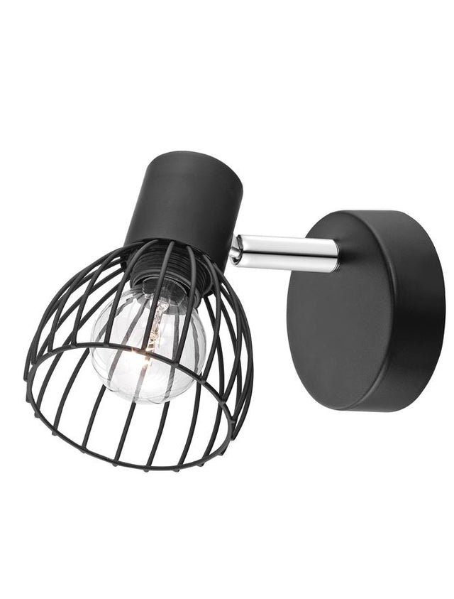 FIUMICINO Matt Black Metal LED E14 1x5 Watt 230 Volt IP20 Bulb Excluded D: 8 W: 14 H: 11.5 cm