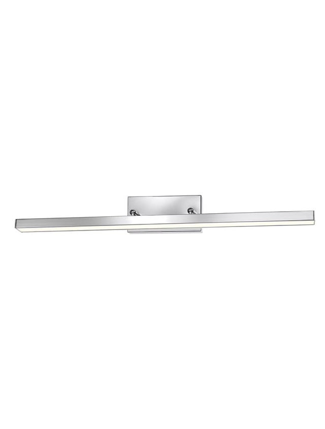 MODENA Chrome Aluminium & Acrylic LED 12W 874Lm 3000K IP44 L: 49 W1: 3 W2: 7.5 H: 6.5 cm