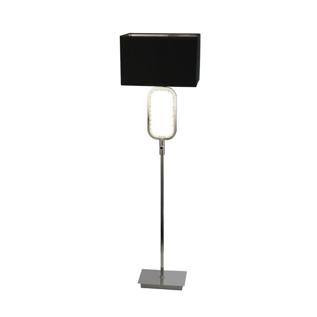 AURA CHROME FLOOR LAMP WITH 1 x E27 HOLDER AND LED WITH CRYSTAL GLASS