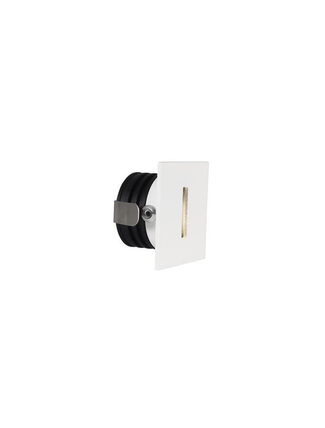 PASSAGIO White Alum. LED 1 Watt 60Lm 3000K L:3.7 W:2.2 H:3.7cm Cut Out:3.2 cm IP54