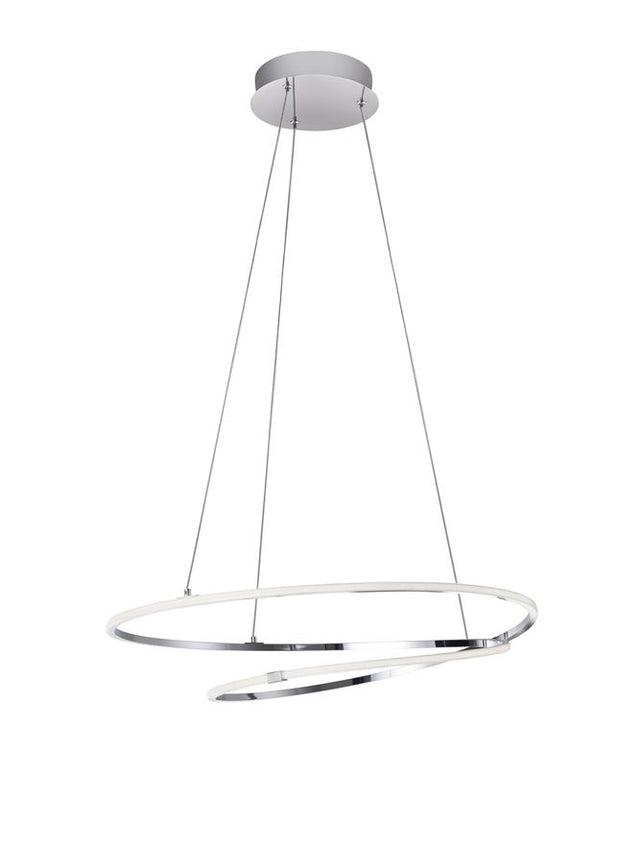 VIAREGGIO Chrome Aluminium & Acrylic LED 29 Watt 230 Volt 2000Lm 3000K IP20 D: 56 H: 120 cm