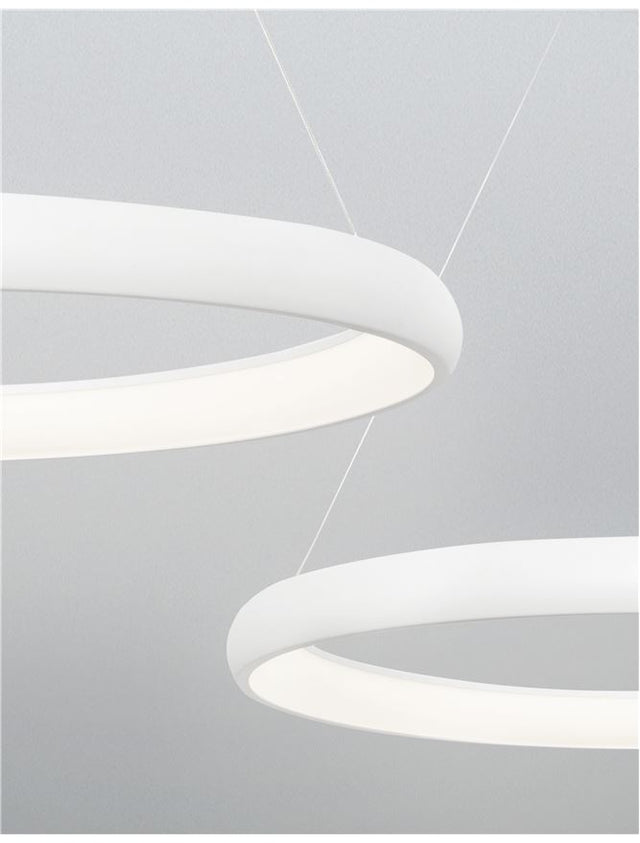 ALBI Sandy White Aluminium & Acrylic LED 50 Watt 230 Volt 2500Lm 3000K IP20 D: 61 H: 120 cm