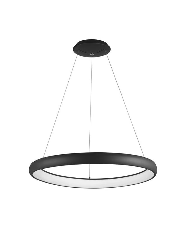 ALBI Sandy Black Aluminium & Acrylic LED 50 Watt 230 Volt 2500Lm 3000K IP20 D: 61 H1: 6 H2: 120 cm