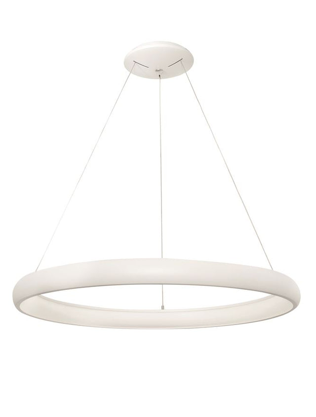 ALBI Sandy White Aluminium & Acrylic LED 80 Watt 230 Volt 4000Lm 3000K IP20 D: 81 H: 120 cm