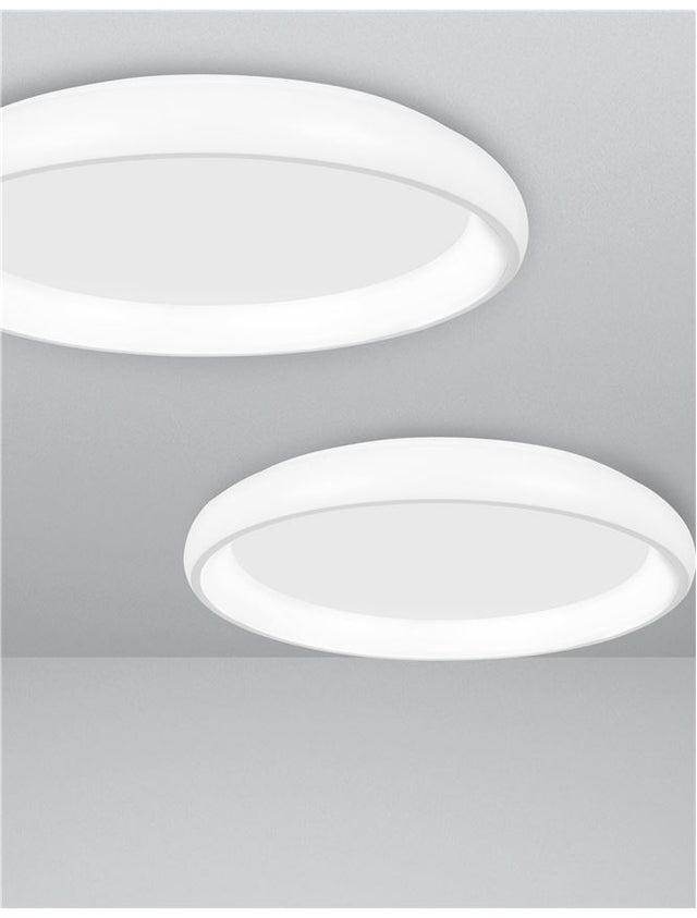 ALBI White Aluminium & Acrylic LED 32 Watt 230 Volt 1760Lm 3000K IP20 D: 41 H: 8.5 cm