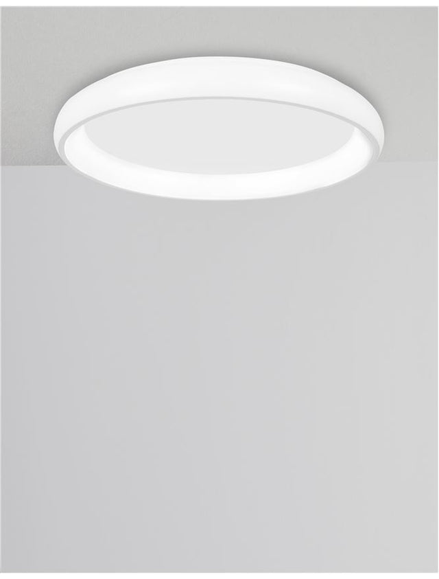 ALBI White Aluminium & Acrylic LED 32 Watt 230 Volt 1760Lm 3000K IP20 D: 41 H: 8.5 cm