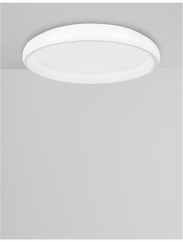 ALBI White Aluminium & Acrylic LED 32 Watt 230 Volt 1760Lm 3000K IP20 D: 41 H: 8.5 cm