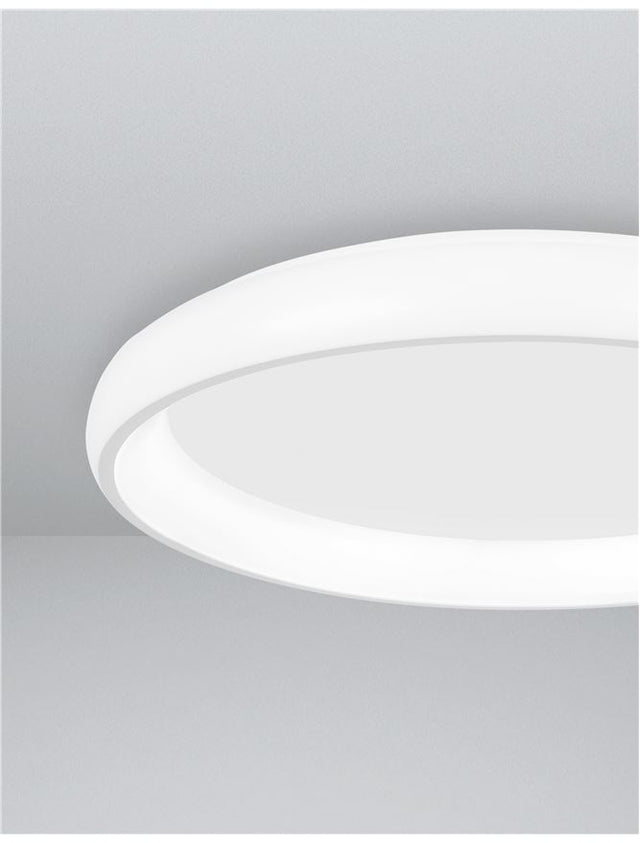 ALBI White Aluminium & Acrylic LED 32 Watt 230 Volt 1760Lm 3000K IP20 D: 41 H: 8.5 cm